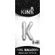 16 inch Letter K - Silver Balloons
