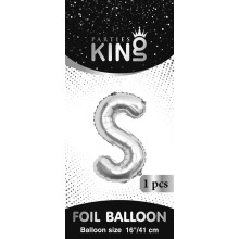 16 inch Letter S - Silver Balloons