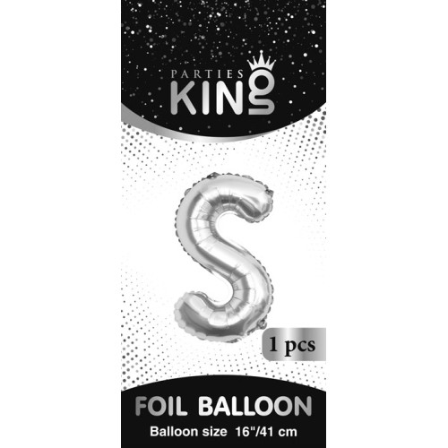 16 inch Letter S - Silver Balloons