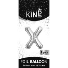 بالون حرف X فضي صغير 16 إنش بالون حرف X فضي صغير 16 إنش