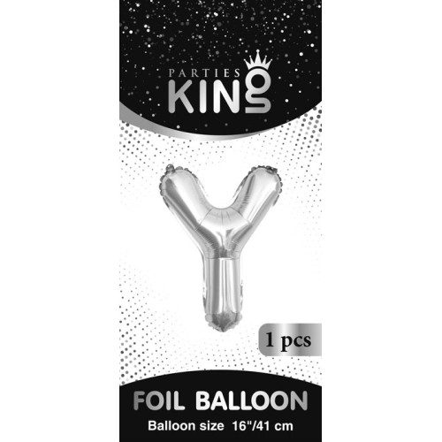 16 inch Letter Y - Silver Balloons 16 inch Letter Y - Silver Balloons