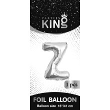 بالون حرف Z فضي صغير 16 إنش بالون حرف Z فضي صغير 16 إنش