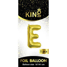 16 inch Letter E - Gold Balloons