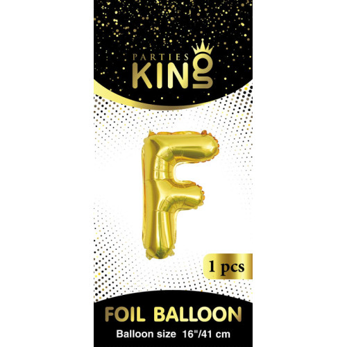 16 inch Letter F - Gold Balloons 16 inch Letter F - Gold Balloons