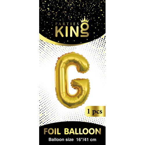 بالون حرف G ذهبي صغير 16 إنش