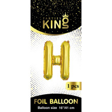 16 inch Letter H - Gold Balloons