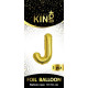 16 inch Letter J - Gold Balloons