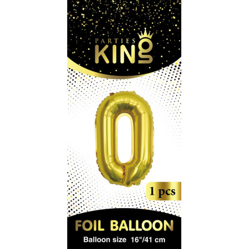 16 inch Letter/Number 0 - Gold Balloons 16 inch Letter/Number 0 - Gold Balloons