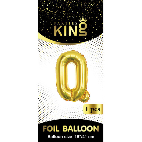16 inch Letter Q - Gold Balloons