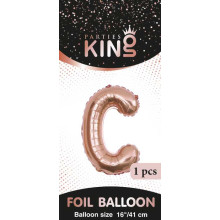 16 inch Letter C - Rose Gold Balloons