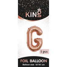 16 inch Letter G - Rose Gold Balloons