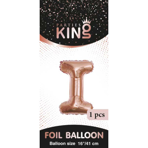 16 inch Letter I - Rose Gold Balloons 16 inch Letter I - Rose Gold Balloons