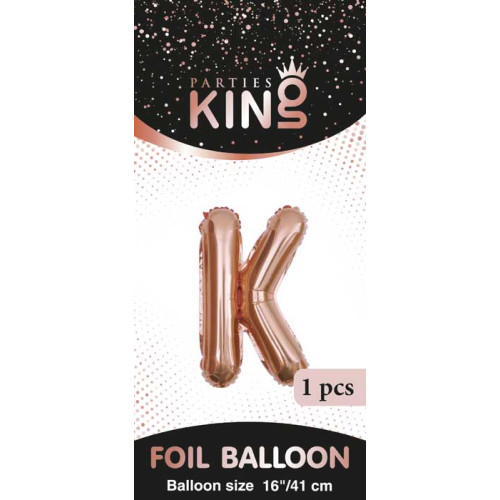16 inch Letter K - Rose Gold Balloons 16 inch Letter K - Rose Gold Balloons