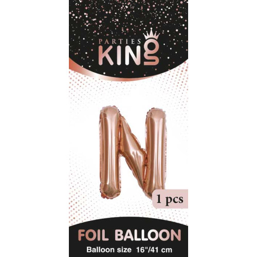 16 inch Letter N - Rose Gold Balloons 16 inch Letter N - Rose Gold Balloons