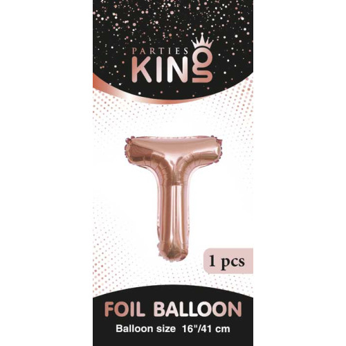 16 inch Letter T - Rose Gold Balloons 16 inch Letter T - Rose Gold Balloons