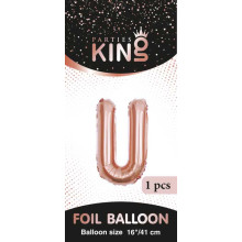 16 inch Letter U - Rose Gold Balloons 16 inch Letter U - Rose Gold Balloons