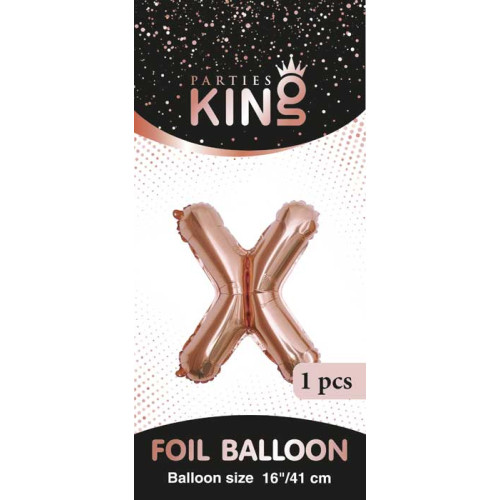 16 inch Letter X - Rose Gold Balloons 16 inch Letter X - Rose Gold Balloons