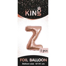 بالون حرف Z روزقولد صغير بالون حرف Z روزقولد صغير