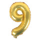 بالون رقم 9 ذهبي صغير 16 إنش بالون رقم 9 ذهبي صغير 16 إنش