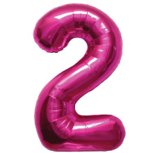 BALLOON 16 inch Number 2 - Magenta