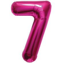 BALLOON 16 inch Number 7 - Magenta