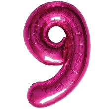 BALLOON 16 inch Number 9 - Magenta
