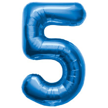 BALLOON 16 inch Number 5 - Blue