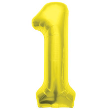 BALLOON 16 inch Number 1 - Gold