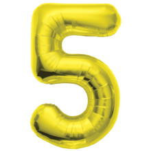 BALLOON 16 inch Number 5 - Gold