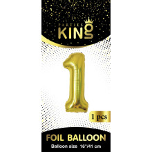 16 inch Number 1 - Gold Balloons