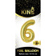 16 inch Number 6 - Gold Balloons 16 inch Number 6 - Gold Balloons