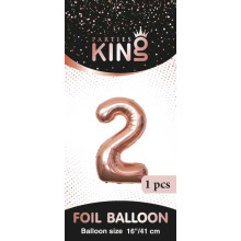 16 inch Number 2 - Rose Gold Balloons 16 inch Number 2 - Rose Gold Balloons