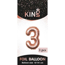 16 inch Number 3 - Rose Gold Balloons 16 inch Number 3 - Rose Gold Balloons