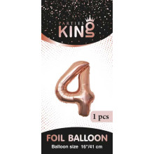 16 inch Number 4 - Rose Gold Balloons 16 inch Number 4 - Rose Gold Balloons