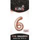 16 inch Number 6 - Rose Gold Balloons