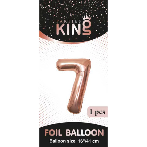 16 inch Number 7 - Rose Gold Balloons 16 inch Number 7 - Rose Gold Balloons