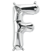 BALLOON 34 inch Letter F - Silver