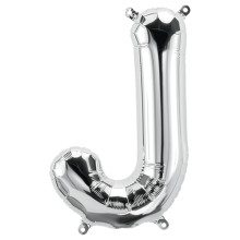 BALLOON 34 inch Letter J - Silver