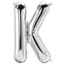 BALLOON 34 inch Letter K - Silver