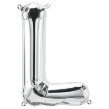 BALLOON 34 inch Letter L - Silver