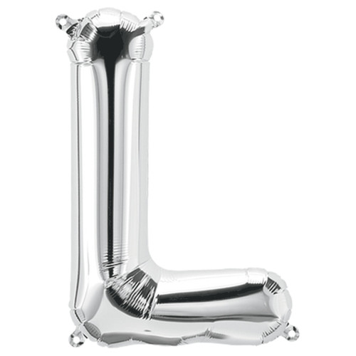 بالون فويل فضي حرف L - مقاس 34 إنش
