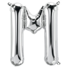 BALLOON 34 inch Letter M - Silver