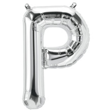 BALLOON 34 inch Letter P - Silver
