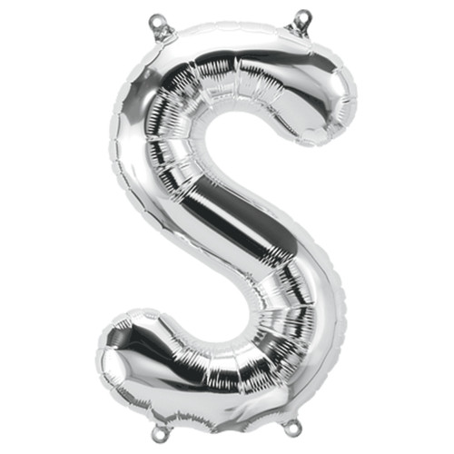 BALLOON 34 inch Letter S - Silver