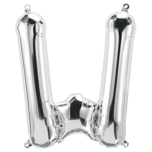 بالون فويل فضي حرف W - مقاس 34 إنش بالون فويل فضي حرف W - مقاس 34 إنش