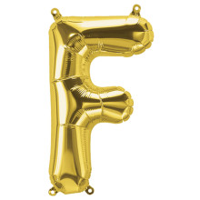 34 inch Gold Letter "F" Foil Balloon 34 inch Gold Letter "F" Foil Balloon