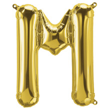 34 inch Gold Letter "M" Foil Balloon 34 inch Gold Letter "M" Foil Balloon