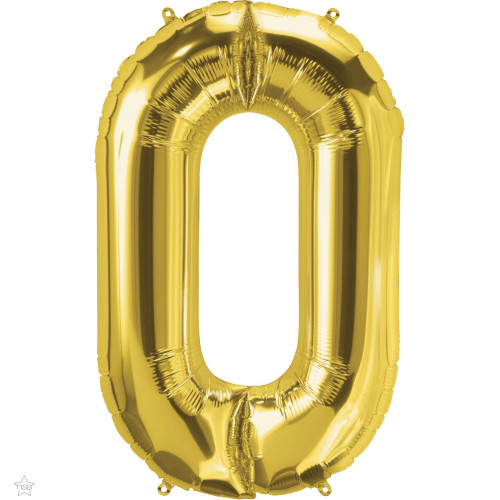 34 inch Gold Letter "O" Foil Balloon 34 inch Gold Letter "O" Foil Balloon