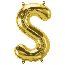 34 inch Gold Letter "S" Foil Balloon 34 inch Gold Letter "S" Foil Balloon