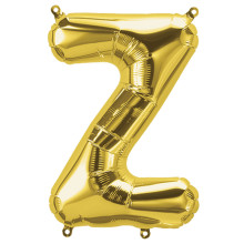 34 inch Gold Letter "Z" Foil Balloon